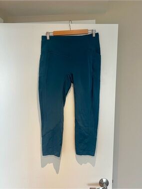 lululemon cropped teal leggings - size 12
